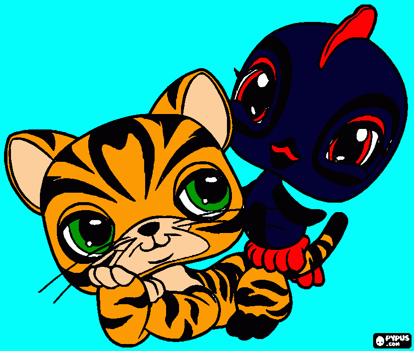 tigre e passarinho dois amigos (03/08/2014) (k g b) para colorir e imprimir