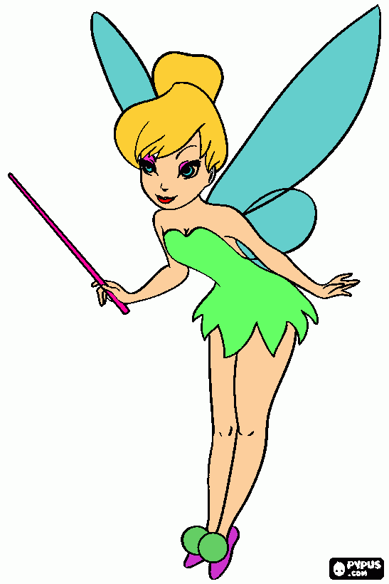 tik bell para colorir e imprimir