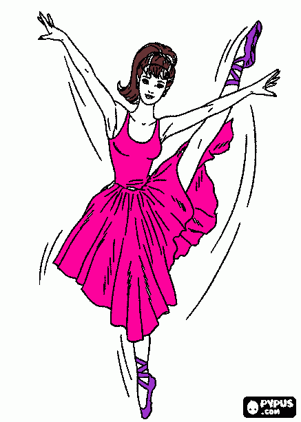 titi bailarina para colorir e imprimir