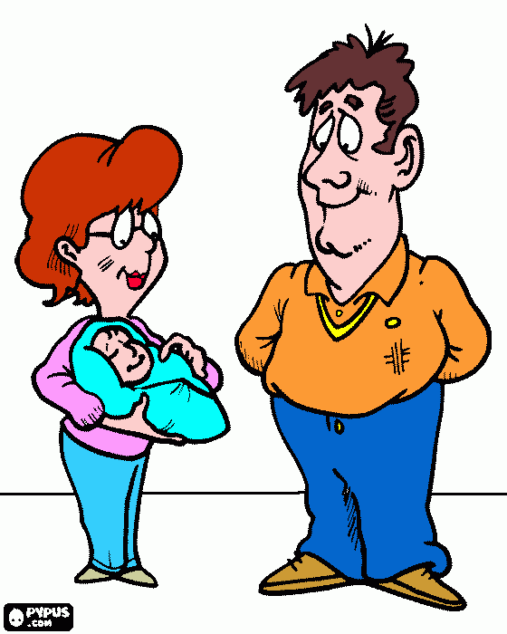 Titio e titia - trabalho para colorir e imprimir