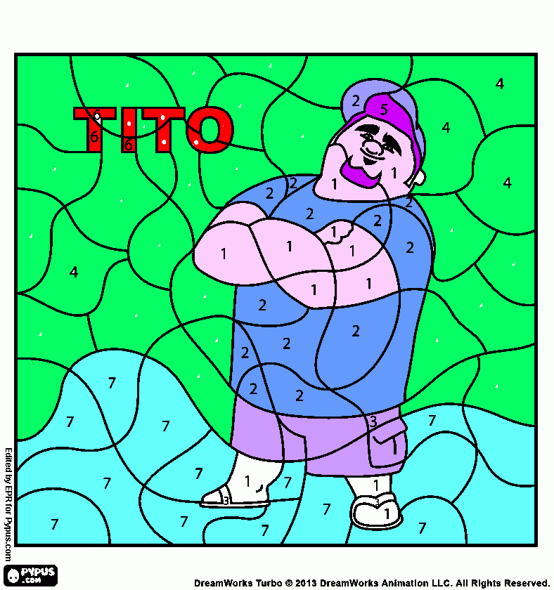 tito para colorir e imprimir