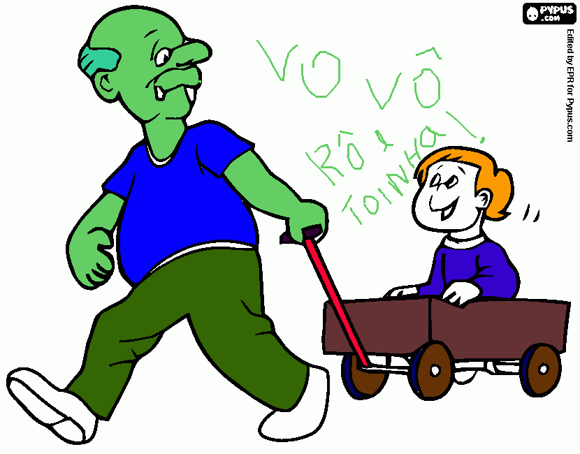 Toinha minha netinha !!! para colorir e imprimir