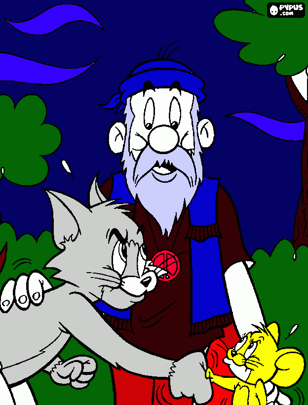 tom,jerry para colorir e imprimir
