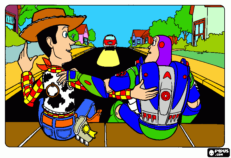 TOR STORY para colorir e imprimir