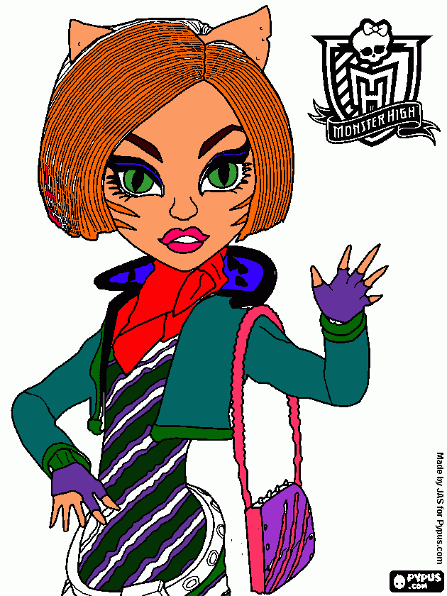 toralei stripe a gata para colorir e imprimir