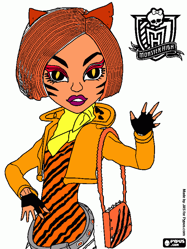 toralei para colorir e imprimir