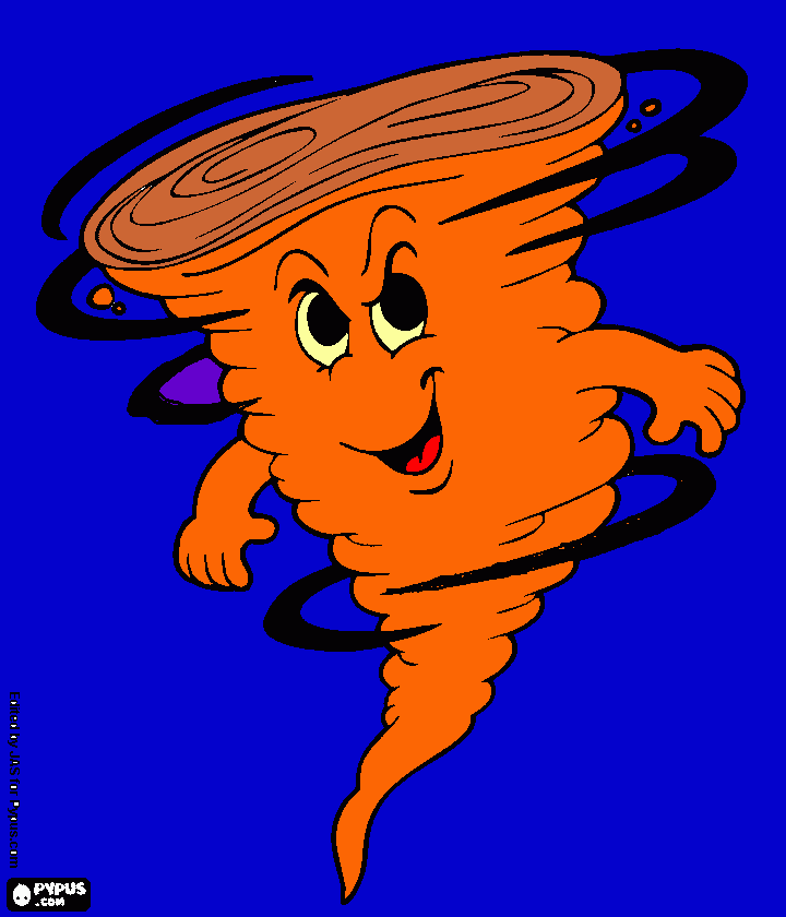 tornadinho para colorir e imprimir