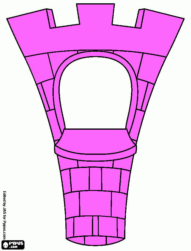 TORRE RAPUNSEL para colorir e imprimir