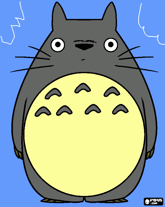 totoro para colorir e imprimir