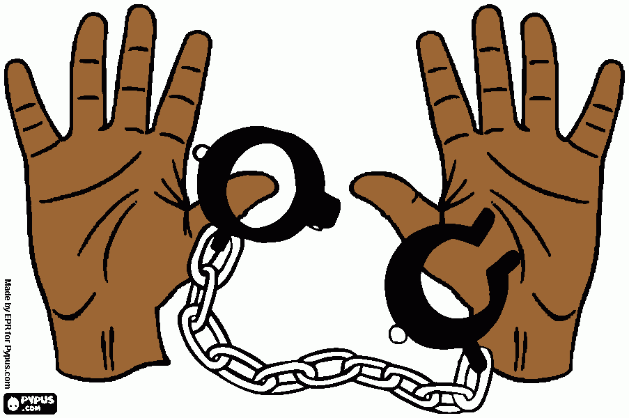 trafico de escravos para colorir e imprimir