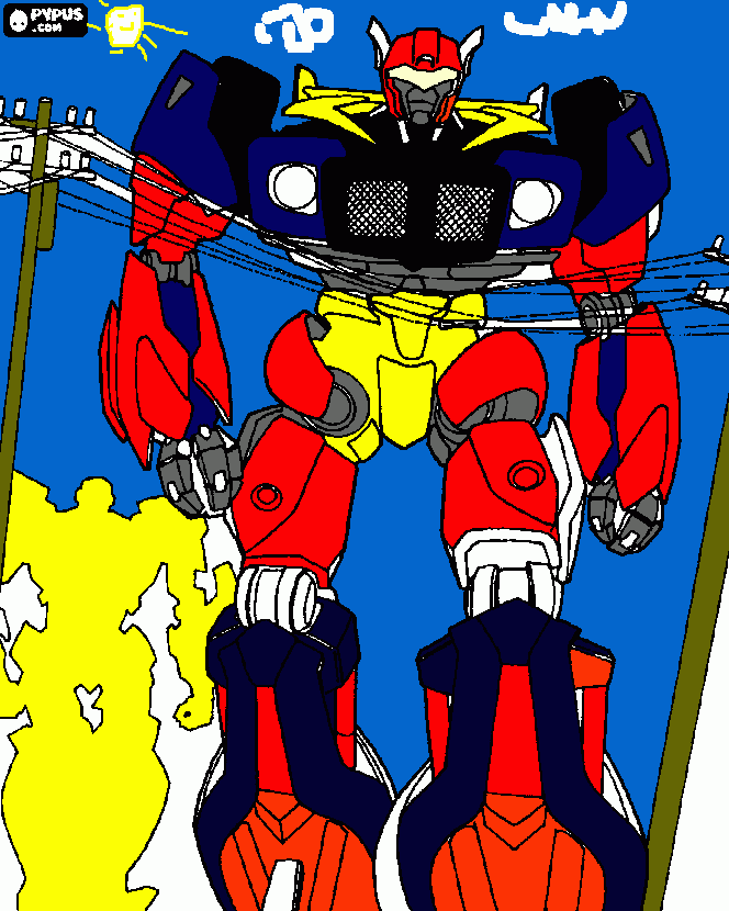 Trans para colorir e imprimir