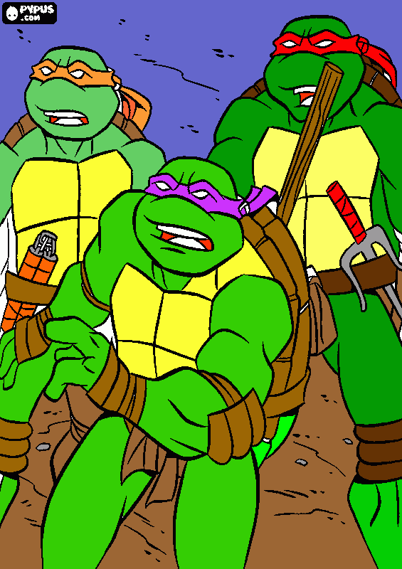 tratarugas para colorir e imprimir