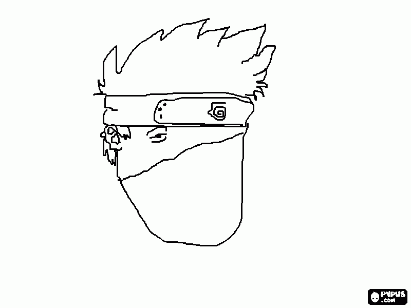 treinador de naruto para colorir e imprimir