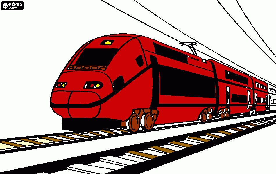 TREM CPTM para colorir e imprimir