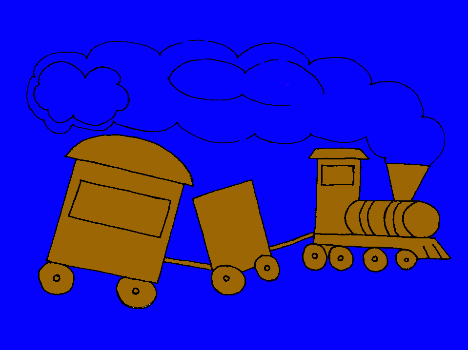 trem do caue para colorir e imprimir