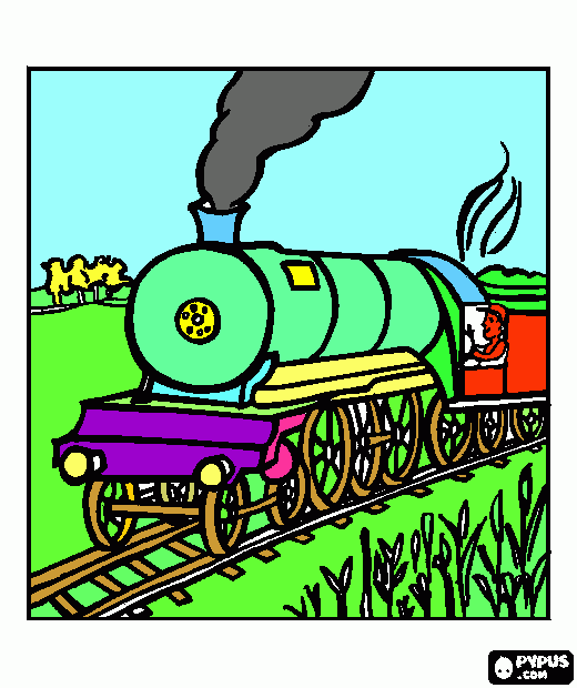 trenzinho da alegria para colorir e imprimir