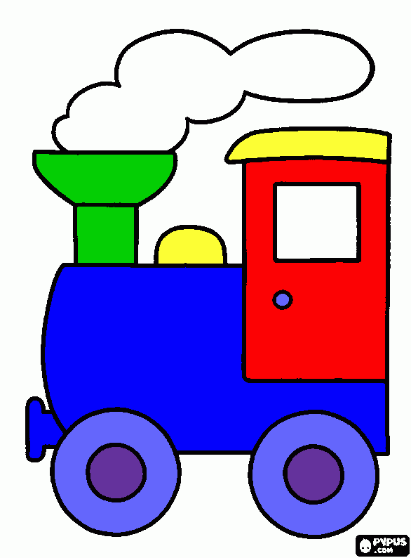 Trenzinho do Murilo para colorir e imprimir