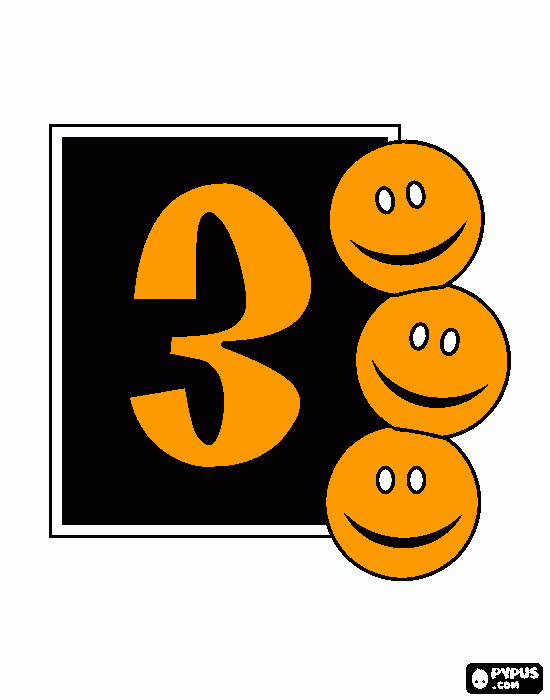 tres para colorir e imprimir