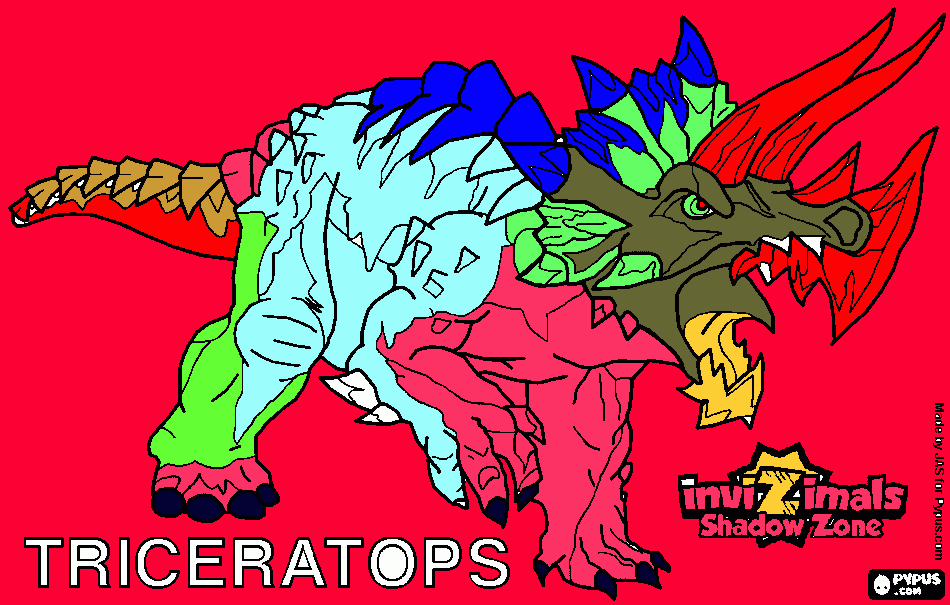 Triceratropes para colorir e imprimir