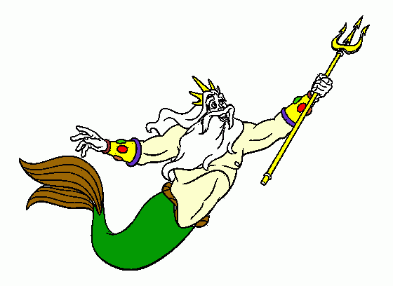 tridente para colorir e imprimir