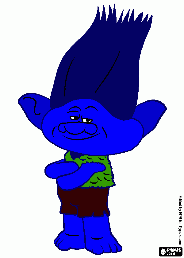 tronco azul para colorir e imprimir