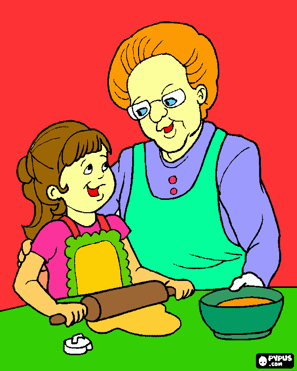 tu para ti avo para colorir e imprimir