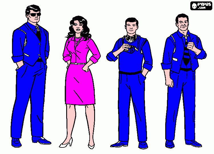 turma do superman para colorir e imprimir