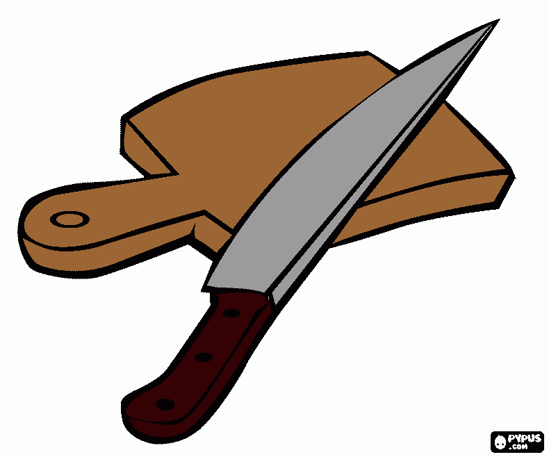 Tábua de corte para colorir e imprimir