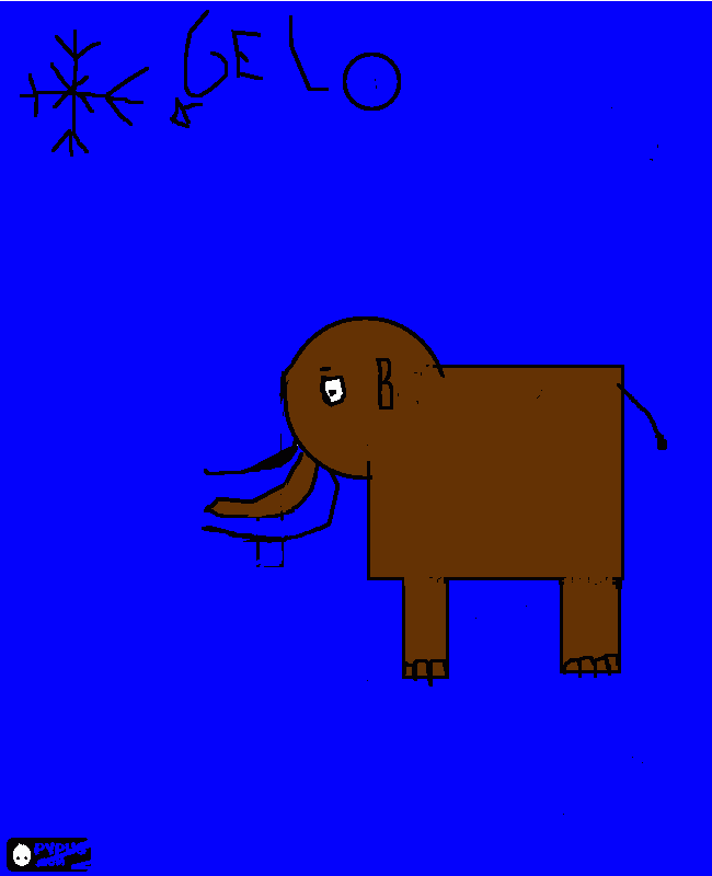 um animal que mora no gelo para colorir e imprimir