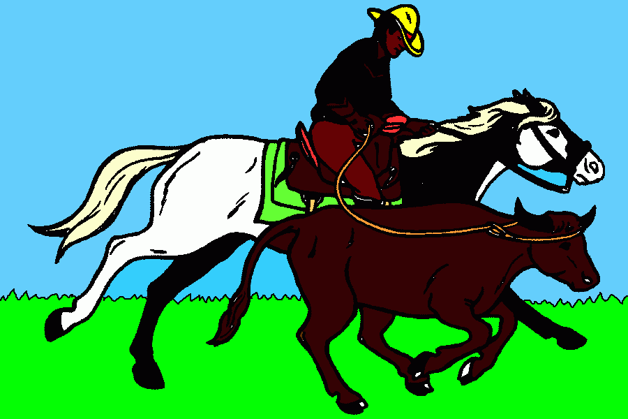 um cavalo de raça para colorir e imprimir