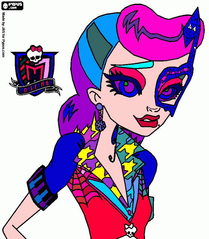 um desenho de uma garota popular para colorir e imprimir