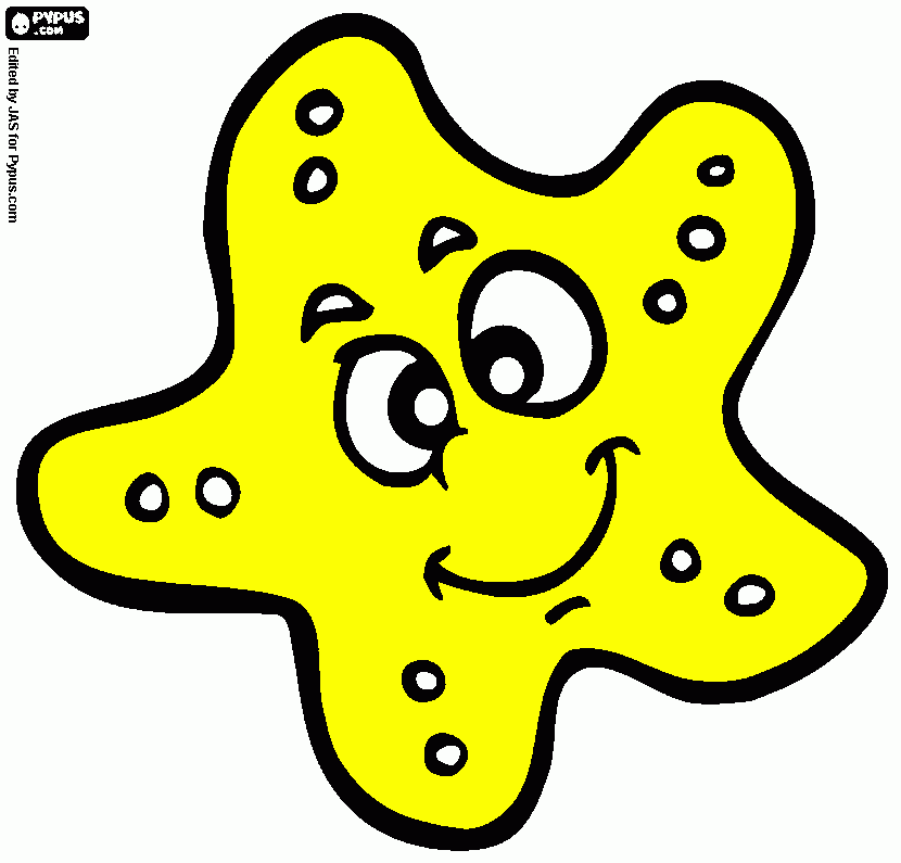 um estrela para colorir e imprimir