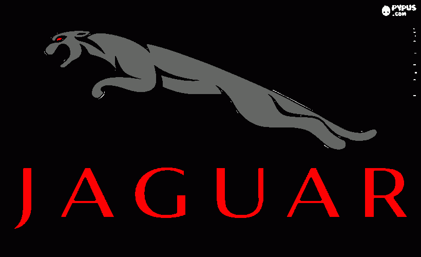 um jaguar para colorir e imprimir