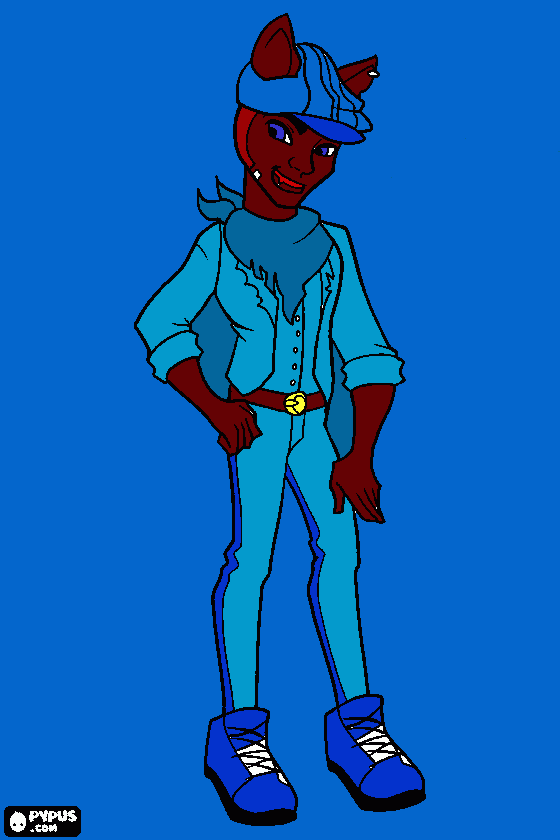 UM LOBZOMEM  para colorir e imprimir