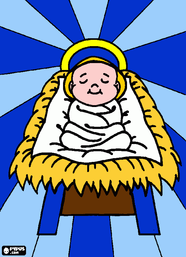 um menin jesus para colorir e imprimir
