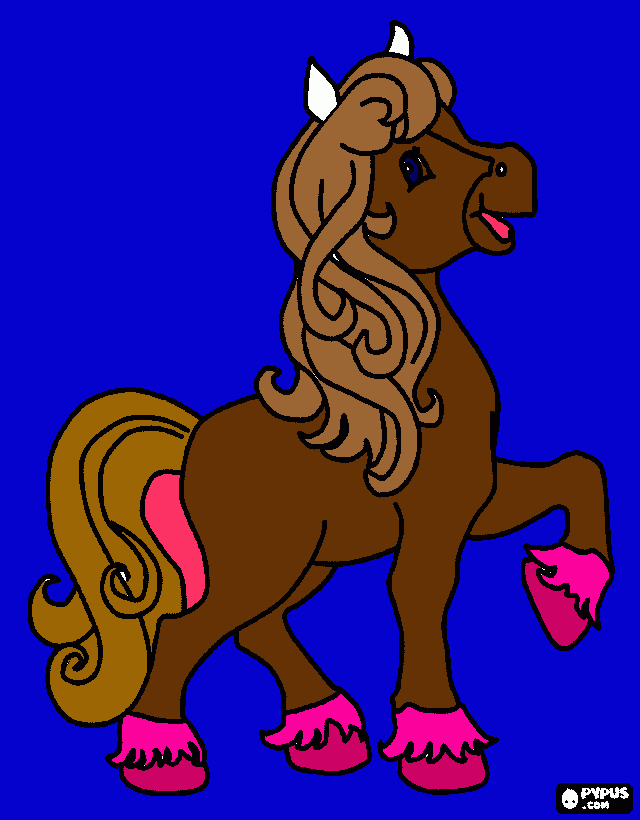 um  ponei  da  raça  magalarga  machado  da  pata  peluda  para colorir e imprimir