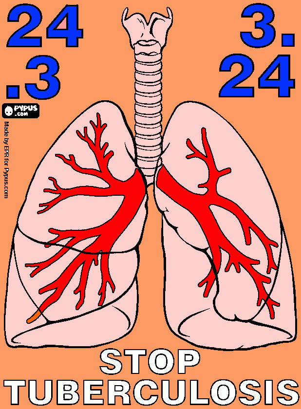 um pulmão para colorir e imprimir