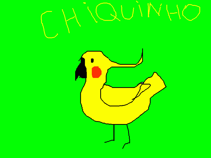 uma calopsita em uma grama para colorir e imprimir