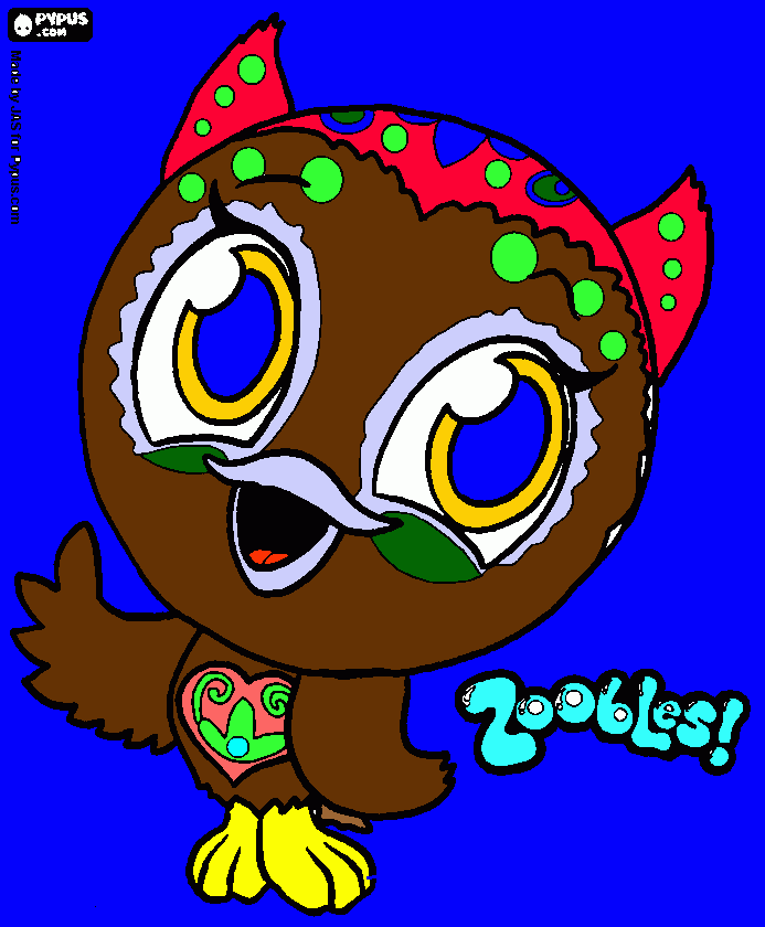 uma coruja fofa para colorir e imprimir