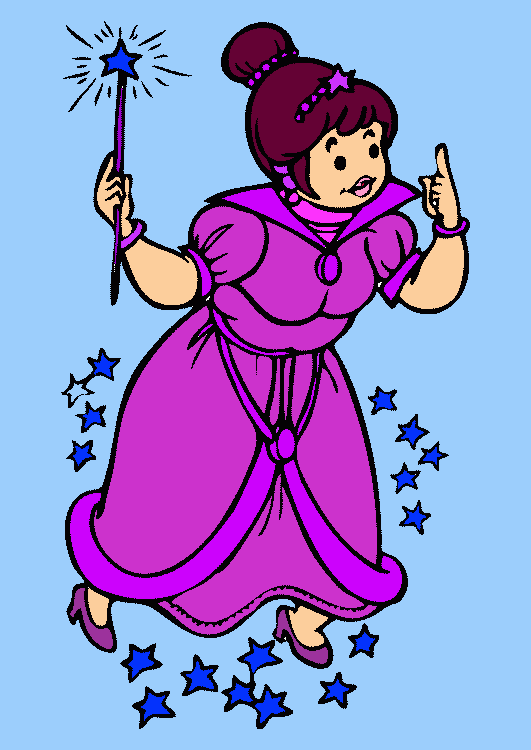 Uma fada de sonhos para colorir e imprimir