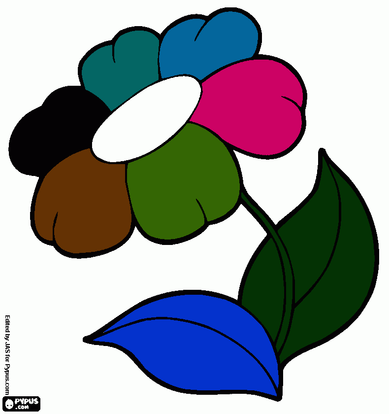 uma flor de anna ferna da para minha maé  para colorir e imprimir