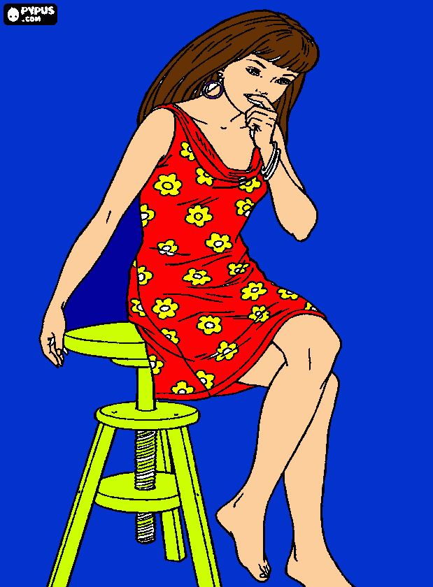 Uma lembrança da Rebeca para colorir e imprimir