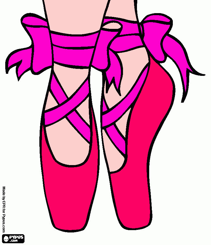 uma linda sapatilia para colorir e imprimir