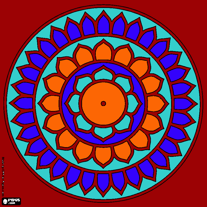 uma mandala para você  para colorir e imprimir