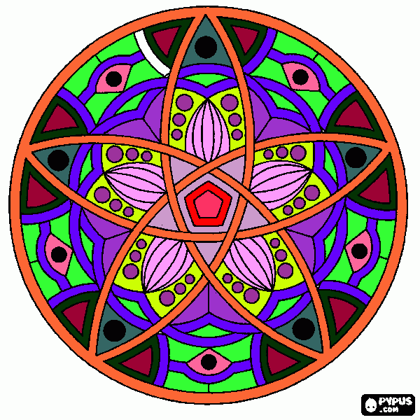 uma  mandala para colorir e imprimir