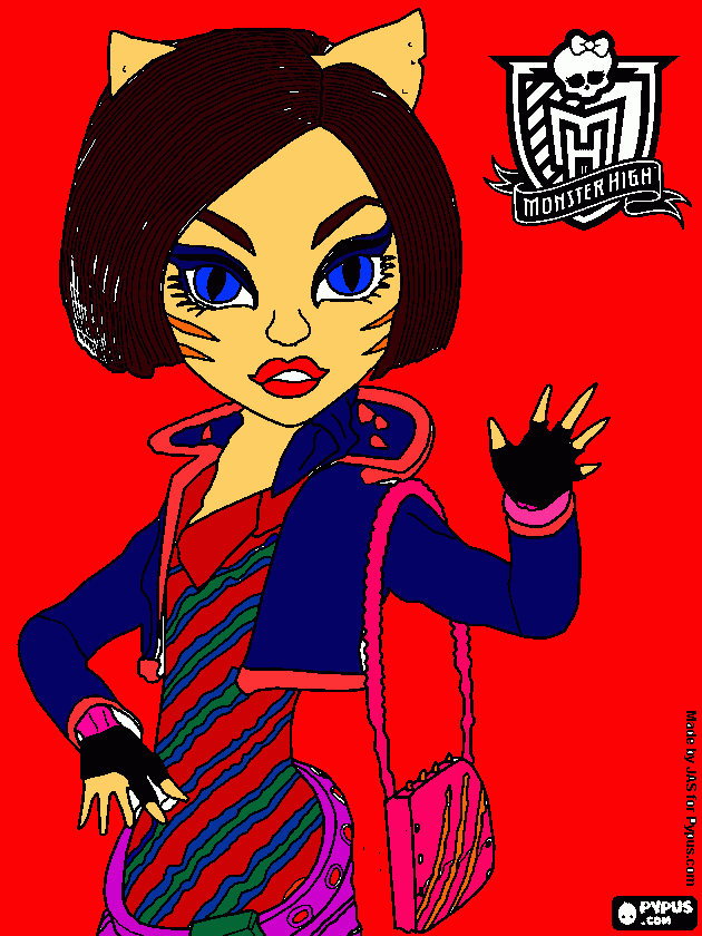 uma menina tigre que tem 15 anos de idade na primeira das suas nove vidas para colorir e imprimir