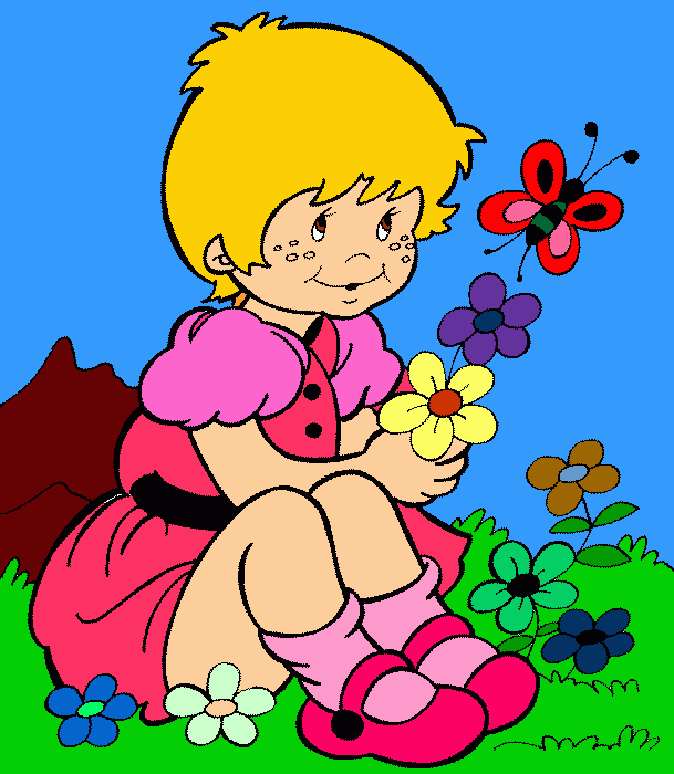 uma menininha linda para colorir e imprimir