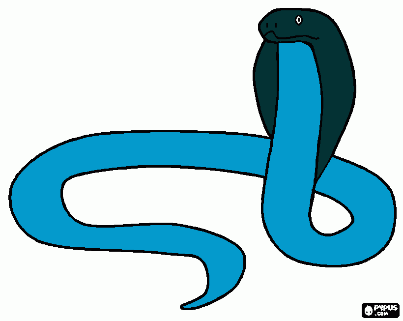 uma  naja para colorir e imprimir