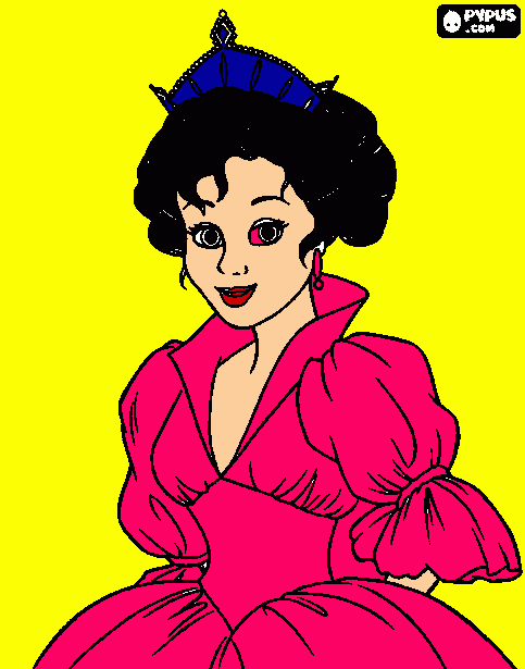 uma princessa para colorir e imprimir