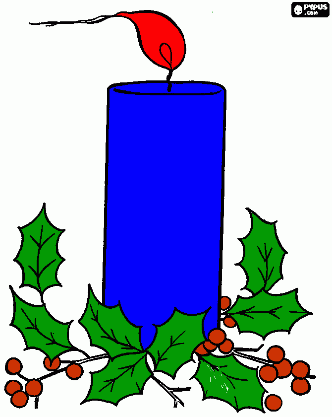 una velas linda para colorir e imprimir